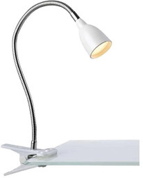 Lampa stołowa z klipsem TULIP White 106091 - Markslojd
