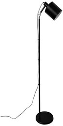 Candellux Lampa podłogowa loft Zana z regulacją do czytania czarna