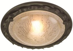 Elstead Lighting Plafon Olivia OV-F-BLK-GOLD czarno-złota oprawa w rustykalnym stylu
