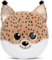 NICI poduszka przytulanka GLUBSCHIS ryś Lenzo 32 x 32 cm - puszysta i miękka poduszka przytulanka dla niemowląt i małych dzieci, poduszka dziecięca dla chłopców i dziewczynek - 61369