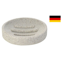 Mydelniczka do postawienia beżowa, imitacja kamienia