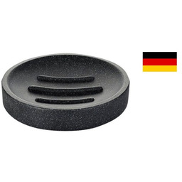 Mydelniczka do postawienia czarna, imitacja kamienia