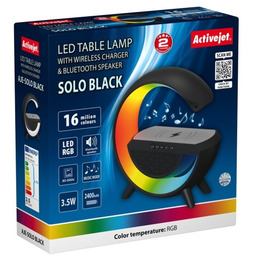 Activejet Lampka muzyczna LED AJE-SOLO RGB Black