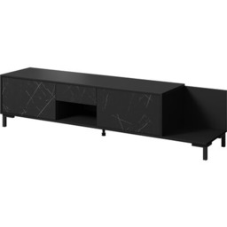CAMA MEBLE Szafka RTV MARMO 2D1S1K Czarny