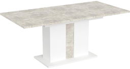 ŁAWA STÓŁ ROZKŁADANY AVILLA BETON / BIEL JADALNIA SALON