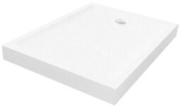 New Trendy Mild Stone Brodzik akrylowy prostokątny 80x90x11,5 cm biały B-0527