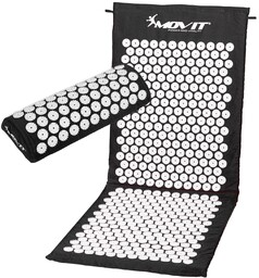 CZARNA MATA ZDROWOTNA DO AKUPRESURY 130x50 CM Z KOLCAMI NA BÓL PLECÓW