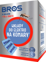 Bros Wkłady do elektrofumigatora na komary 20 szt.