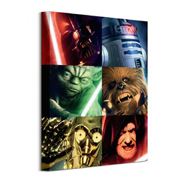 Gwiezdne Wojny Star Wars (Squares) - Obraz na płótnie
