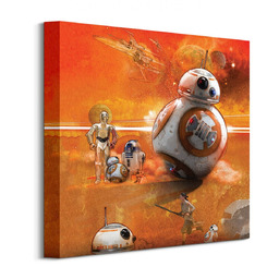 Gwiezdne Wojny Star Wars Ep7 (Bb8-Art) - Obraz na płótnie