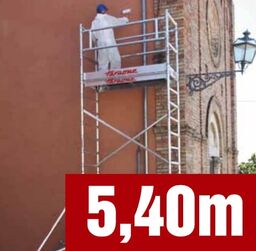 Rusztowanie aluminiowe TOP-SYSTEM 75 x 180 cm - wysokość robocza 5,40 m