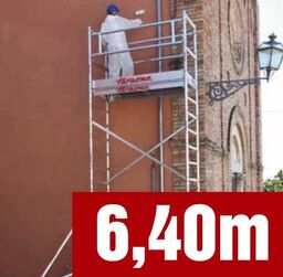 Rusztowanie aluminiowe TOP-SYSTEM 75 x 180 cm - wysokość robocza 6,40 m