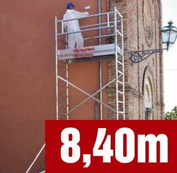 Rusztowanie aluminiowe TOP-SYSTEM 75 x 180 cm - wysokość robocza 8,40 m