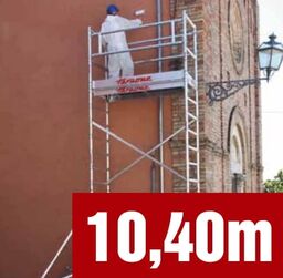 Rusztowanie aluminiowe TOP-SYSTEM 75 x 180 cm - wysokość robocza 10,40 m