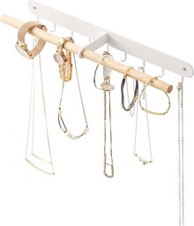 YAMAZAKI home 2513 ścienny stojak na akcesoria, jeden rozmiar, biały