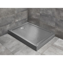 Radaway Doros F Compact brodzik ze strukturą i obudową Stone antracytowy 120x90cm akrylowy SDRFP1290-05-64S