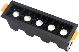 Lampa liniowa Led podtynkowa 10W 3000K czarna JDL-5T