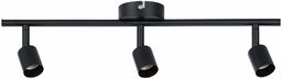 Paulmann 66757 reflektor Carolina 3-ogniskowy maks. 3x10 W lampa sufitowa czarna matowa spot metal GU10