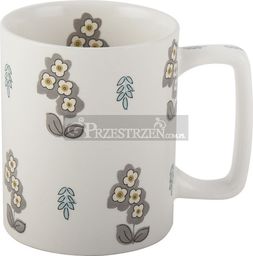 KUBEK CERAMICZNY Katie Alice Pretty Retro FLORAL WHITE