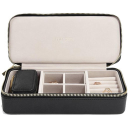 Stackers Etui podróżne na biżuterię prostokątne, duże (czarne) Supersize