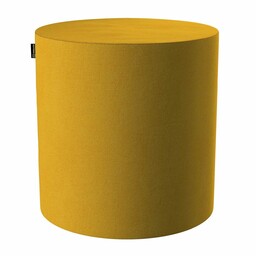 Puf Barrel, musztardowy szenil, ø40, wys. 40 cm, Etna