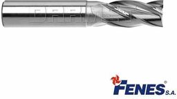 FENES Frez trzpieniowy do metalu 22 mm 6-ostrzowy krótki walcowo-czołowy chwyt walcowy DIN844-A K-N HSS-E 0641-512-100-675