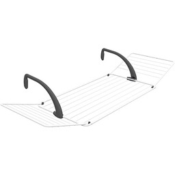 Vileda Brezza 200 suszarka balkonowa Bardzo mocne ramiona regulowane ramiona łatwe otwieranie i zamykanie