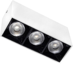 Lampa liniowa natynkowa 9w 3000K biało-czarna JDL-6T