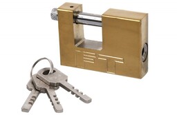 Kłódka trzpieniowa 90 mm FASTER TOOLS, zatrzaskowa