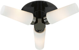 Lampa sufitowa BRASTAD 3L Czarny/Biały IP44 107618 - Markslojd