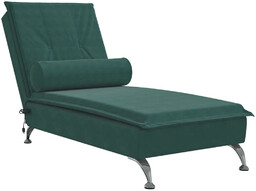 Elior Elegancki zielony szezlong z aksamitną tapicerką W7-E60