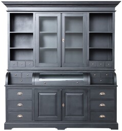 Kredens Brighton 204x56x217cm black, 204 x 56 x 217cm