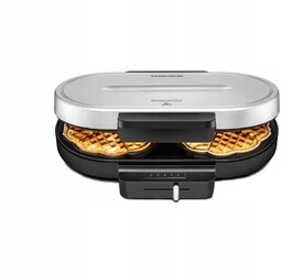 Gofrownica serca Rommelsbacher Wa 1250 srebrna 1250W 2 gofry