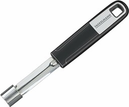 Fackelmann Drylownica do jabłek 20 cm SENSE, z antypoślizgowym i ergonomicznym uchwytem Soft-Touch z tworzywa sztucznego (kolor: srebrny/czarny), ilość: 1 sztuka