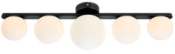 Lampa sufitowa PURO CEILING/WALL 5L BLACK/OPAL IP44 108348 - Markslojd