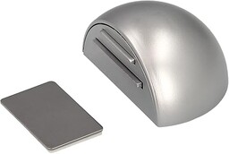 Wolfpack 5320340 stoper do drzwi z uchwytem magnetycznym, samoprzylepny, matowy chrom