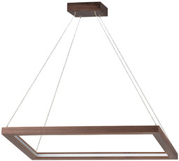 Lampa Wisząca Legno ''In'' 1xLED 24V Zintegrowana 2940lm 3000K 31,5W Drewno bukowe Orzech/Przezroczysty Kabel PCV 1519576