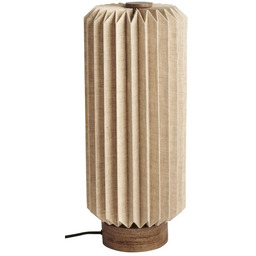 Watt & Veke - Lampa stołowa Alba, len, naturalna, wysokość 37 cm