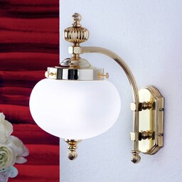 ORION Kinkiet DELIA, możliwość ściemniania, mosiężny / złoty, salon / jadalnia, antyczny