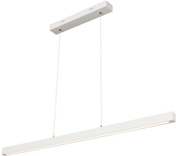 Mała lampa wisząca 1xLED 24V zintegrowana 1431lm 3000K 15W białe drewno bukowe/przezroczysty kabel PVC ze ściemniaczem dotykowym 1509642