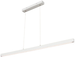 Mała lampa wisząca 1xLED 24V zintegrowana 1732lm 3000K 18W białe drewno bukowe/przezroczysty kabel PVC ze ściemniaczem dotykowym 1509742