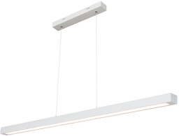Mała Lampa Wisząca 2xLED 24V Zintegrowana 2722lm 3000K 34,5W Białe Drewno Bukowe/Przezroczysty Kabel PCV ze ściemniaczem dotykowym 1509942
