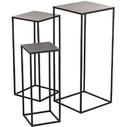 Komplet stolików-kwietników Denny 3 szt., 20/25/30 cm x 50/60/70 cm