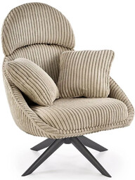 Elior Fotel nowoczesny wypoczynkowy cappuccino L6-T15