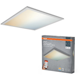 OSRAM Panel LED SMART+ Matter over Wifi 45x45cm, płynna regulacja światła białego 3000-6500K, 28W/2000lm, inteligentne oświetlenie sufitowe domu dla Alexa i Google