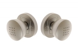 Gałko-gałka ARGUS z szyldem okrągła nikiel matowa obrotowa T-651-112 G5