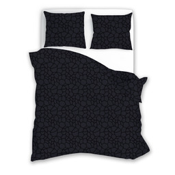 Faro Pościel z mikrofibry 160x200 geometria czarna 004 XV25