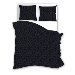 Faro Pościel z mikrofibry 220x200 czarna geometria 004 XV25