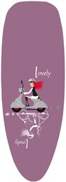 MSV Pokrowiec na deskę do prasowania "Lovely" 125 x 43 x 0,1 cm