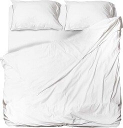 hermet Zestaw Pościel Mikrofibra, Biały, Kompletny Łóżko, Pościel Powyżej, Pościel Z Narożnikami, Para Poszewki, Zwycięzca